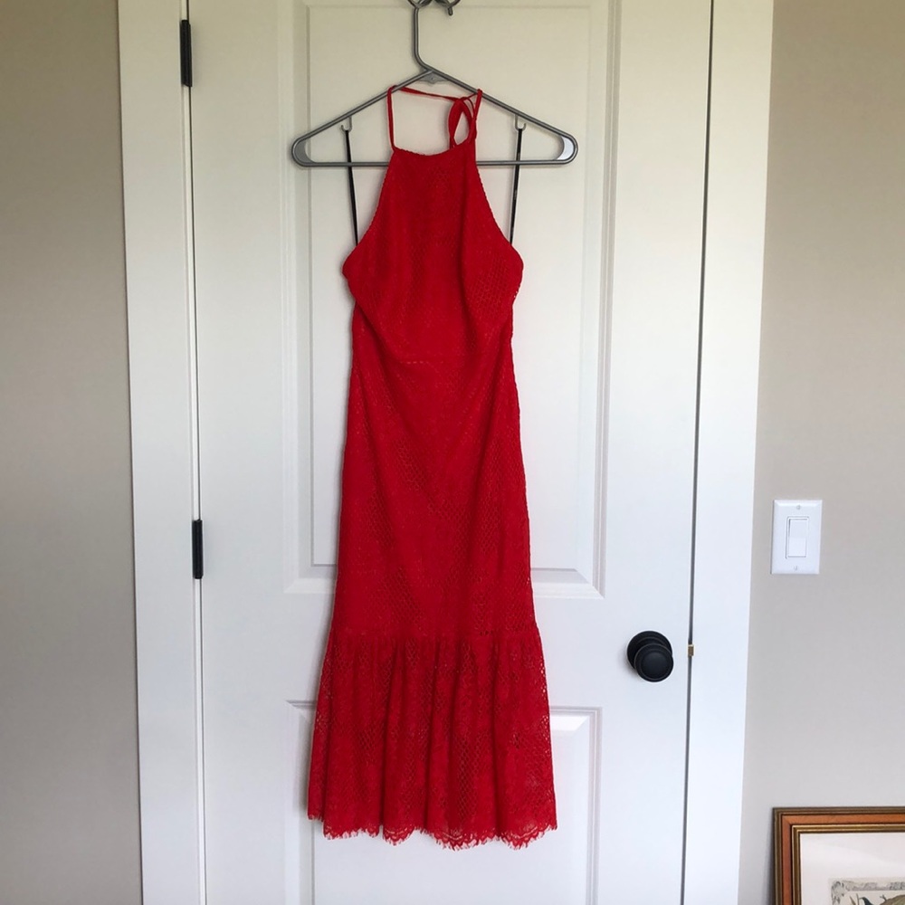 Red Midi Dress from Forever21